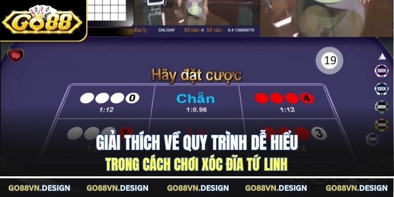 Hướng Dẫn Cách Chơi Xóc Đĩa Tứ Linh Cực Dễ Hiểu Tại GO88 3 Giải thích về quy trình dễ hiểu trong cách chơi xóc đĩa tứ linh